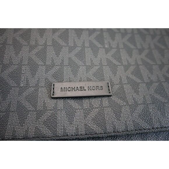 Michael Kors 87F2LEVM2B Unisex Black "MK" Logo Everett Flap Messenger Bag - Picture 4 of 13